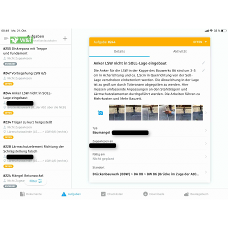 Field data capture - Issues